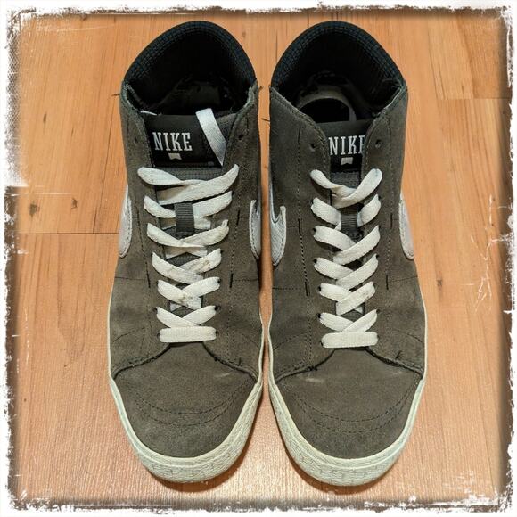 2012 Nike Blazer Mid LR Armory Grey/White Size 8 Retired 510965-011 Men's Size 8 - Picture 9 of 9